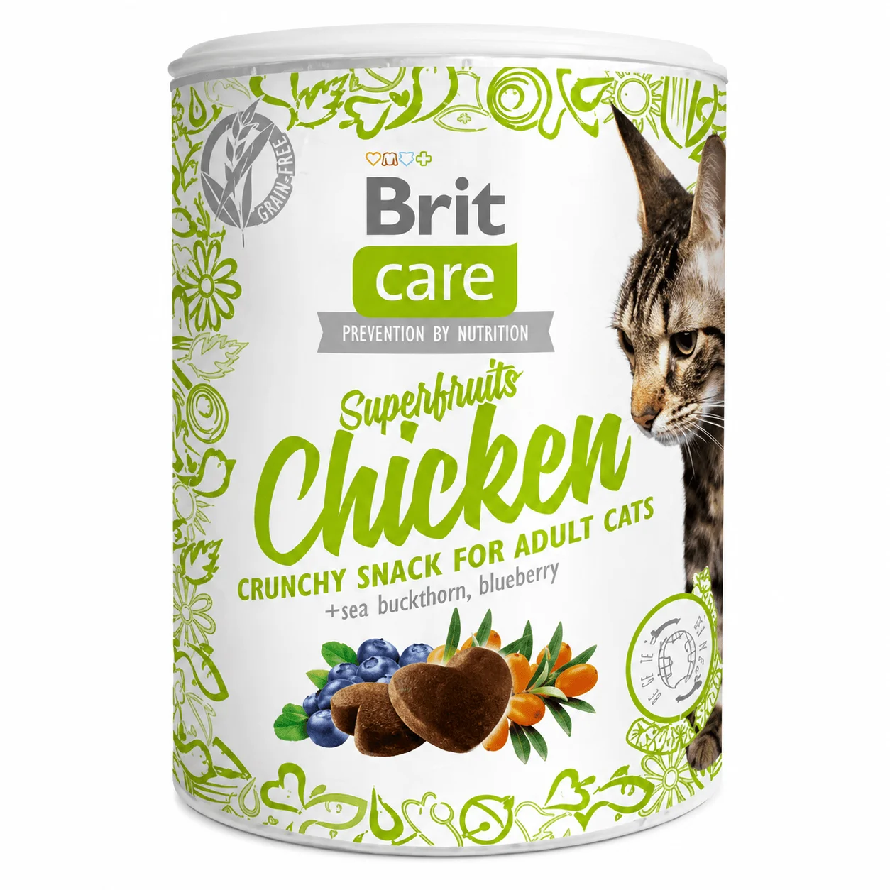 Brit Care Cat Snack Superfrutas Pollo 100 g