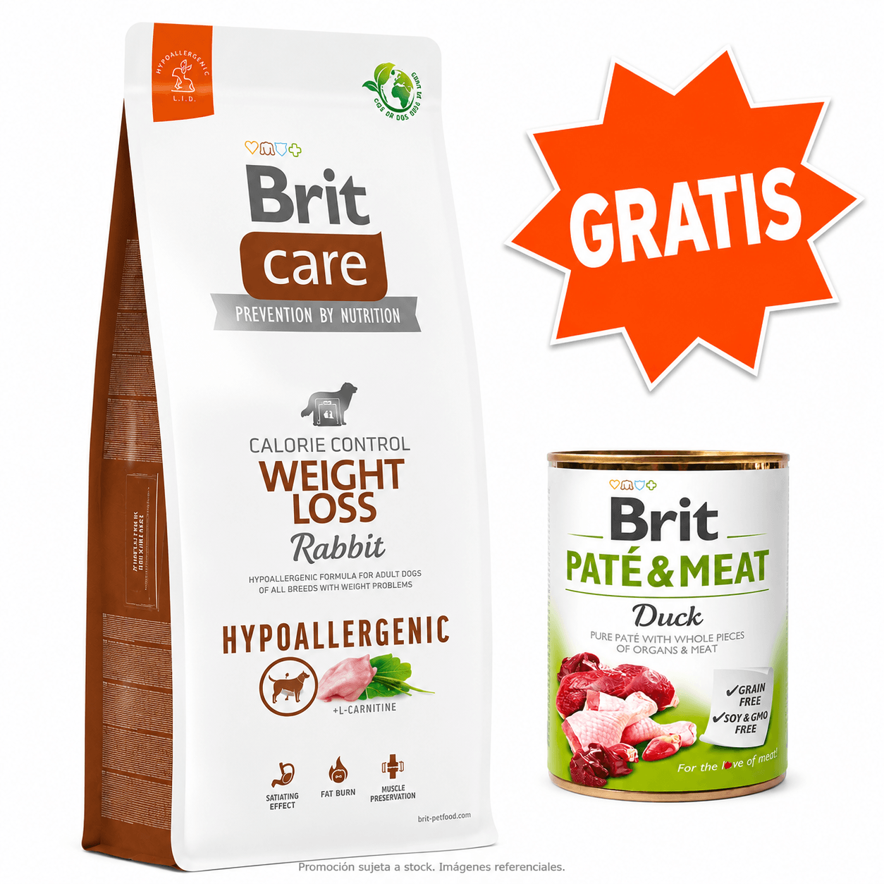 Brit Care Control de Peso Conejo y Arroz 12 kg para Perros