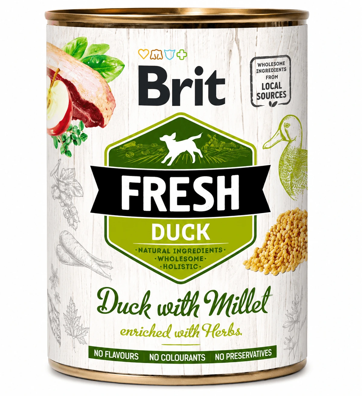 Brit Fresh Pato Active Run & Work Lata 400 g para Perros