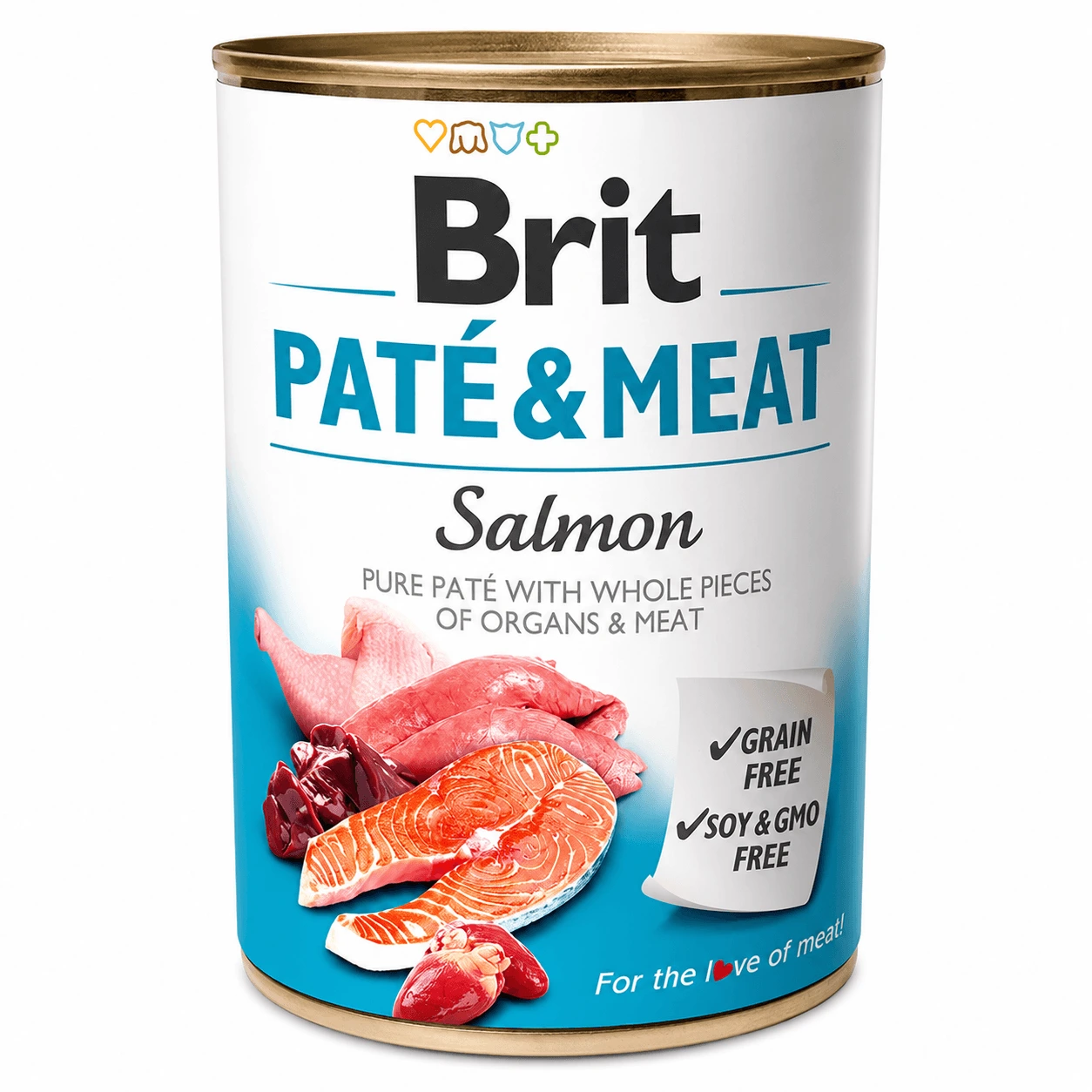Brit Paté & Carne Salmón Lata 400 g para Perros