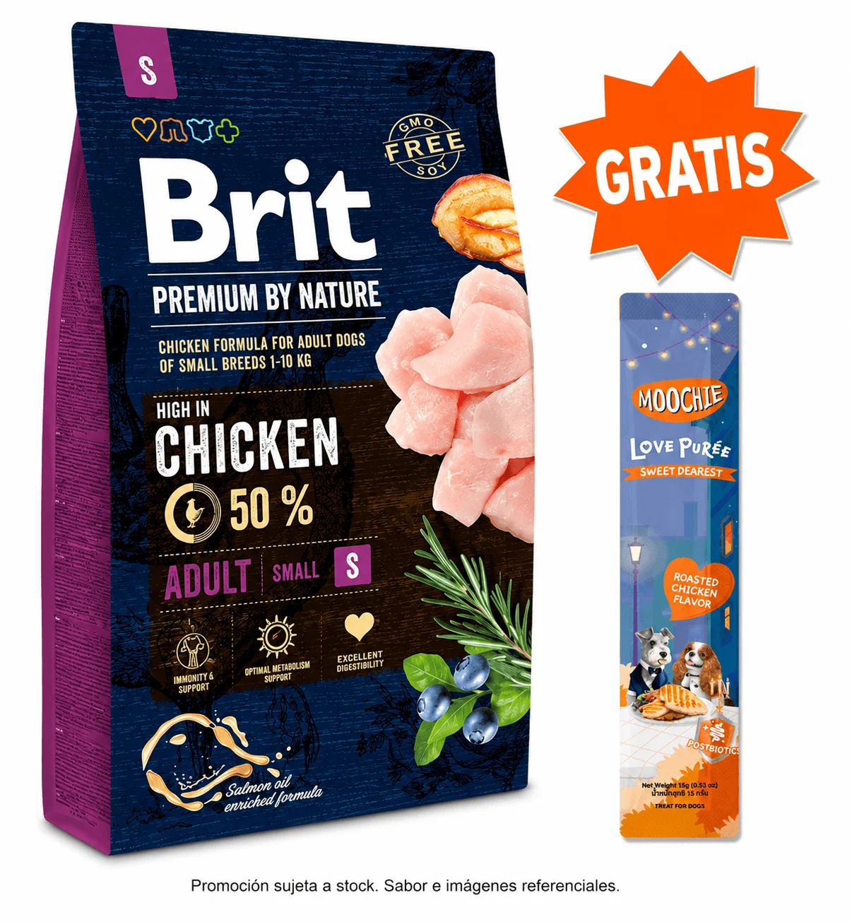 Brit Premium Adult Raza Pequeña 3 kg para Perros