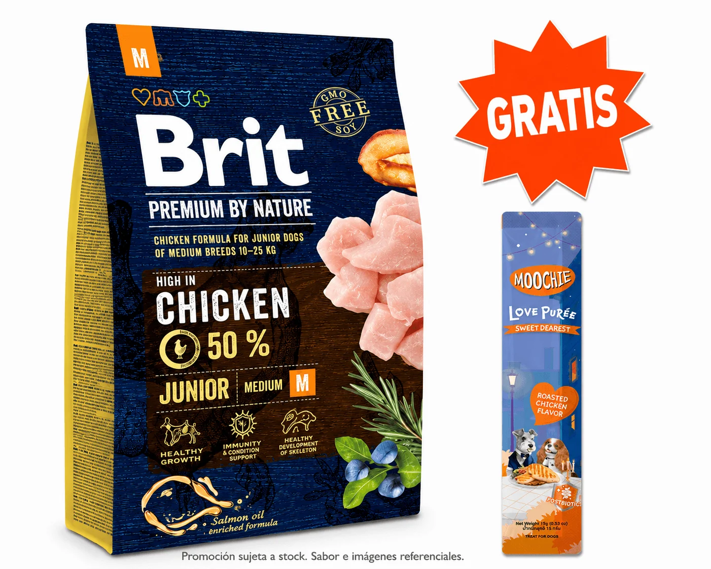 Brit Premium Junior Raza Mediana 3 kg para Cachorros