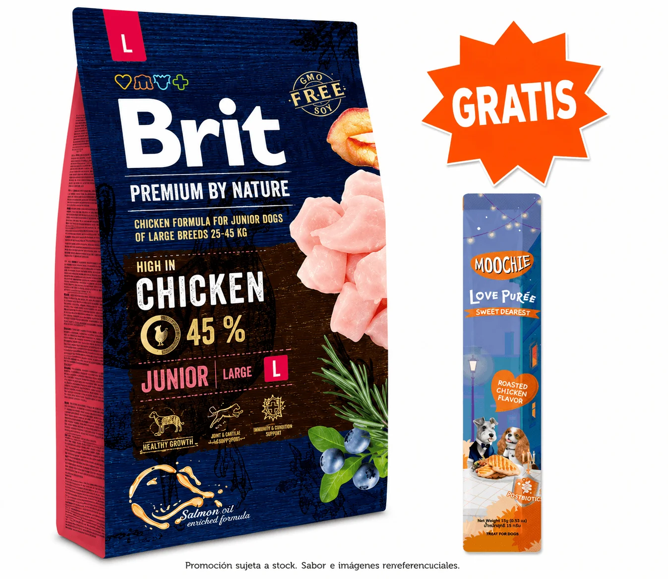 Brit Premium Junior Raza Grande 3 kg para Cachorros