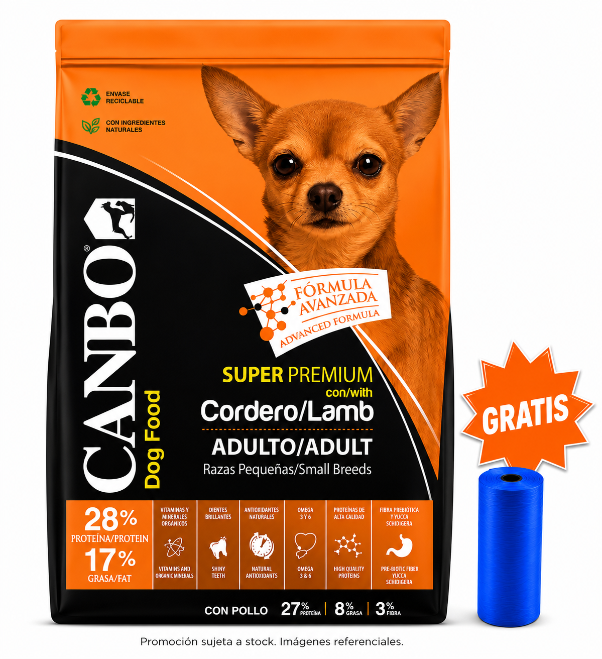 Canbo Adulto Razas Pequeñas Cordero 3 kg Canbo Adulto Razas Pequeñas Cordero 3 kg