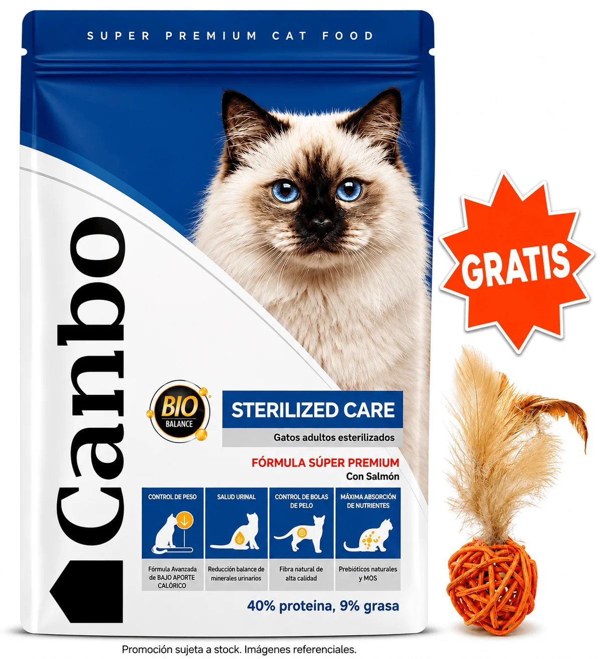 Canbo Sterilized Care Gatos Esterilizados 3 kg