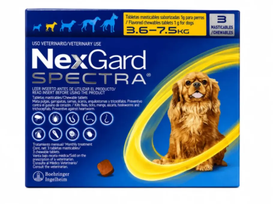 Boehringer NexGard Spectra S x 3 Tabletas