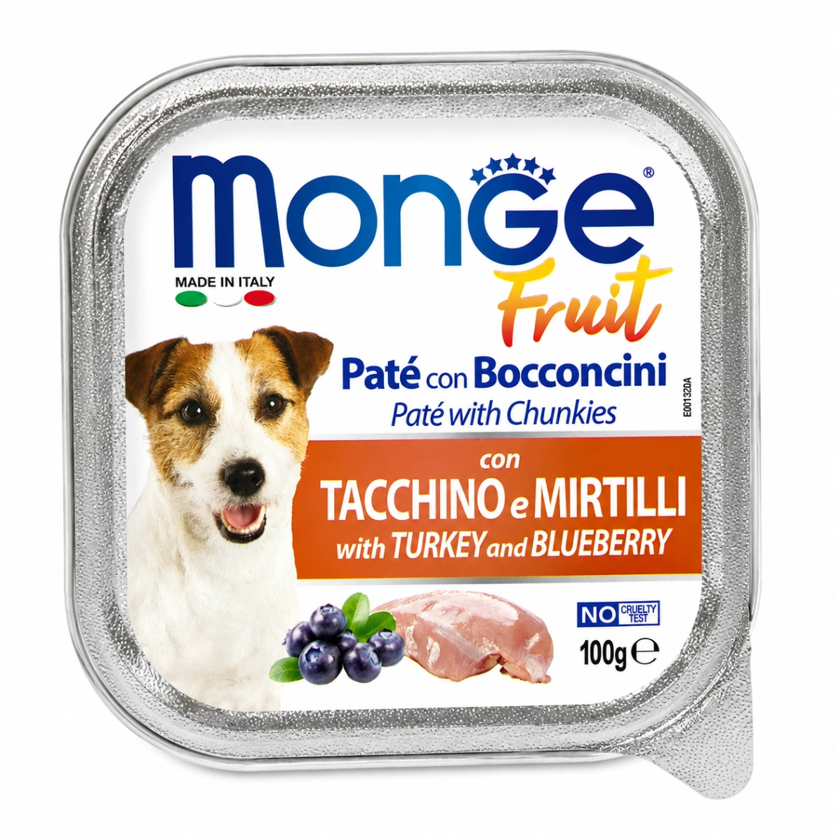 Monge Fruit Perro Pavo y Arándanos 100 g