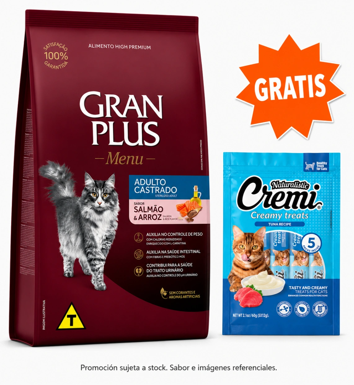 Gran Plus Gato Castrado Salmón y Arroz 10 kg