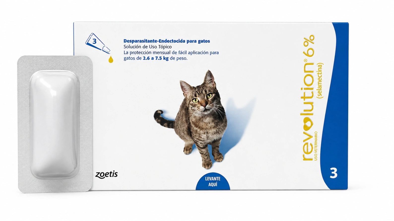 Revolution Felinos 6% 2.6 a 7.5 Kg