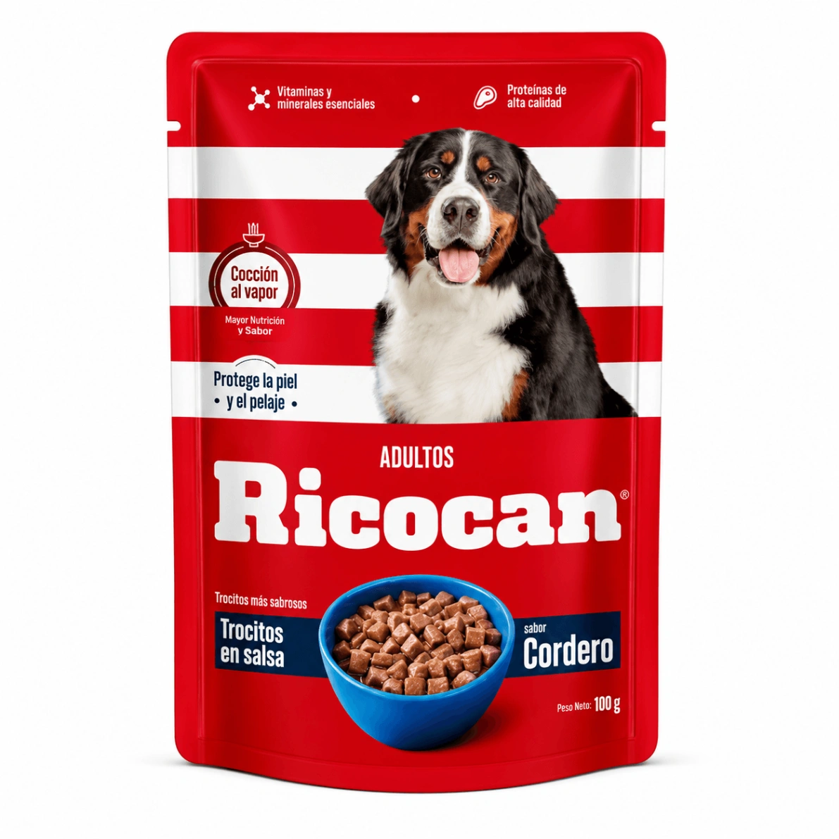 Ricocan Adulto Cordero en Trocitos Pouch 100 g