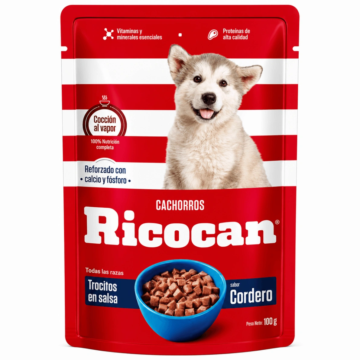 Ricocan Cachorros Trocitos en Salsa de Cordero 100 g