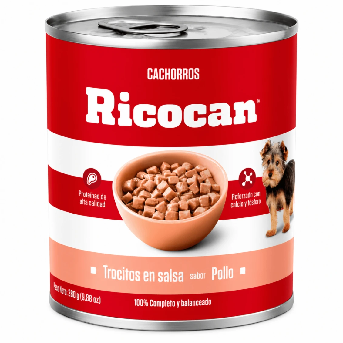 Ricocan Cachorro Pollo Trocitos en Salsa 280 g