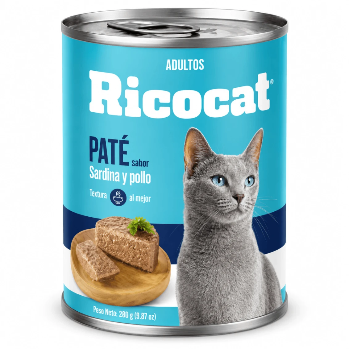 Ricocat Sardina y Pollo Adulto Paté Lata 330 g