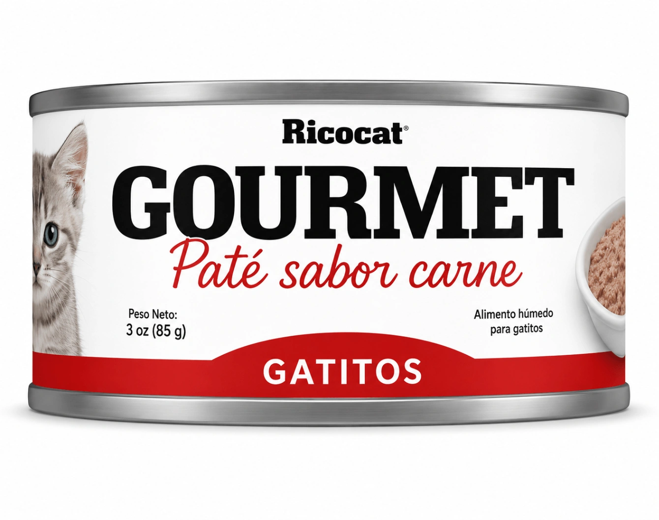 Ricocat Gourmet Gatito Paté con Carne 85 g