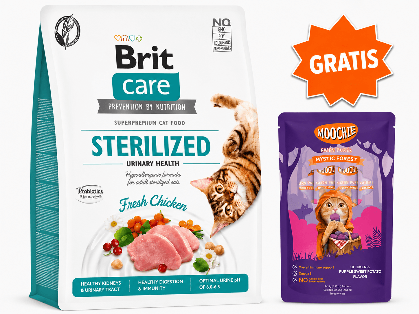 Brit Care Gato Esterilizado Salud Urinaria 7 kg