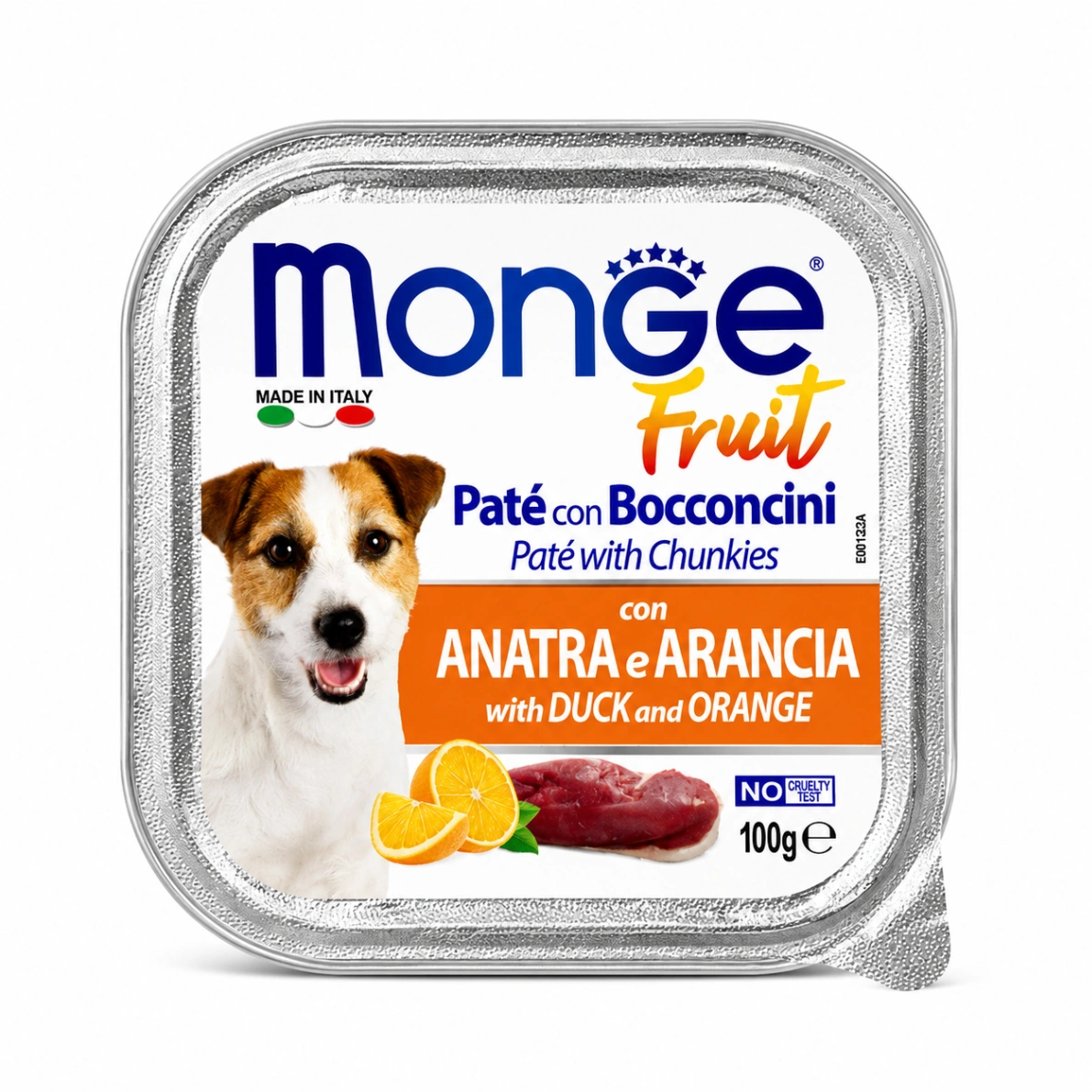 Monge Fruit Perro Pato y Naranja 100 g