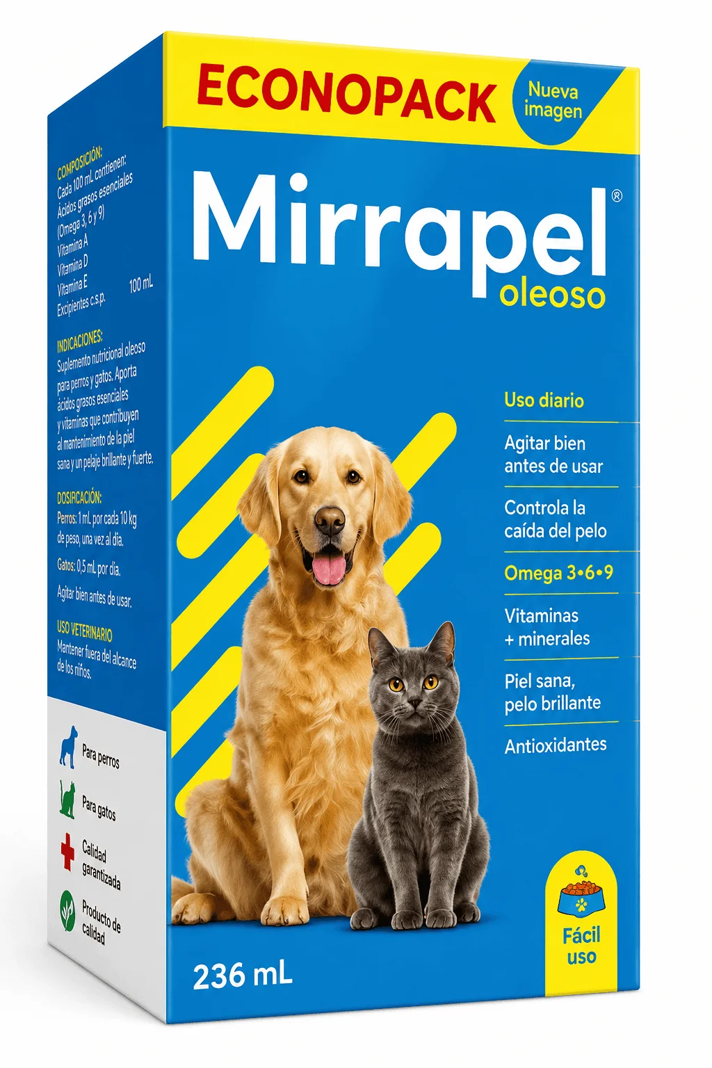 mirrapel suplemento omega para perros y gatos