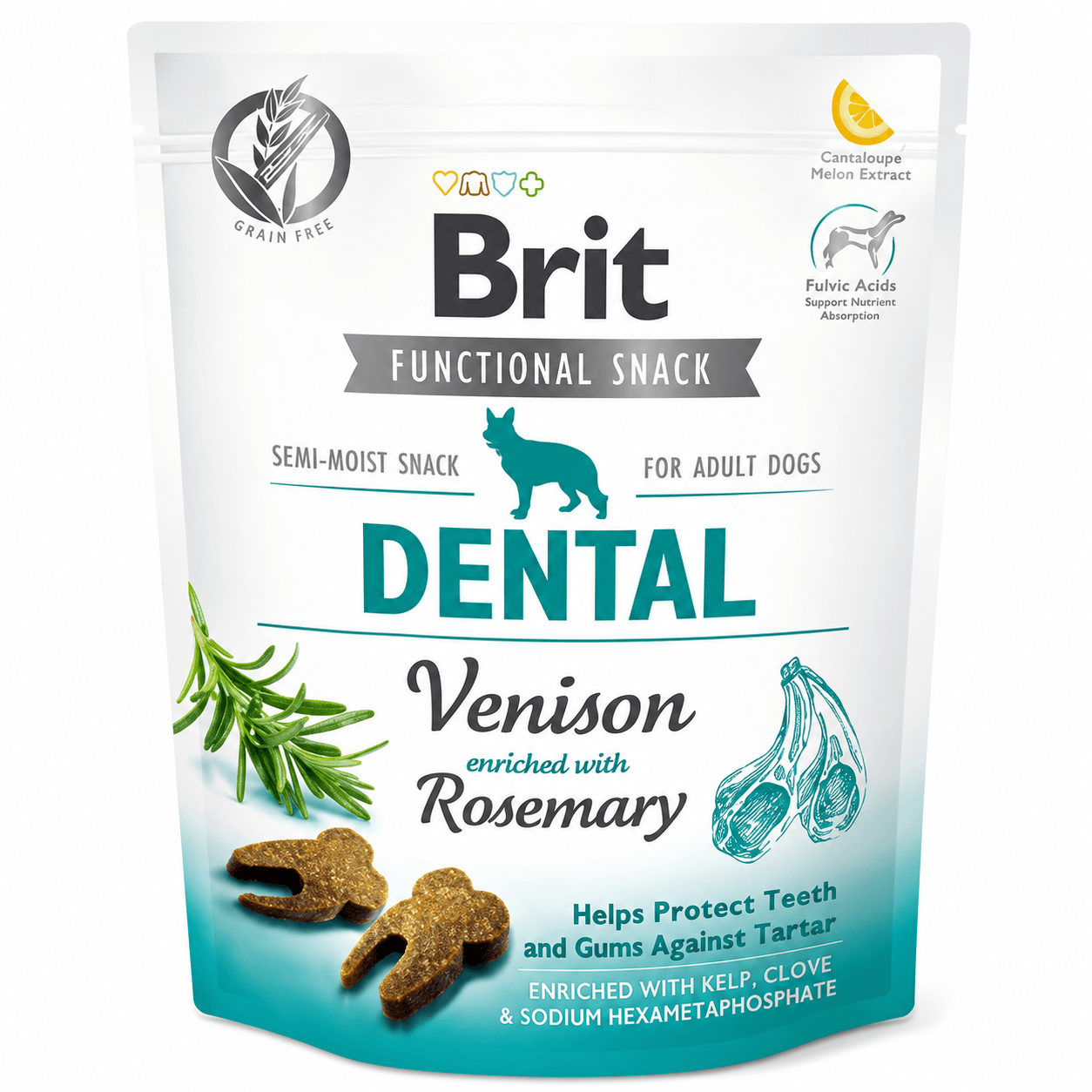 Brit Care Snack Dental Venado 150 g para Perros