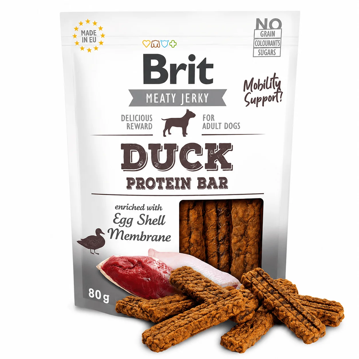 Brit Meaty Jerky Barra de Pato 80 g para Perros