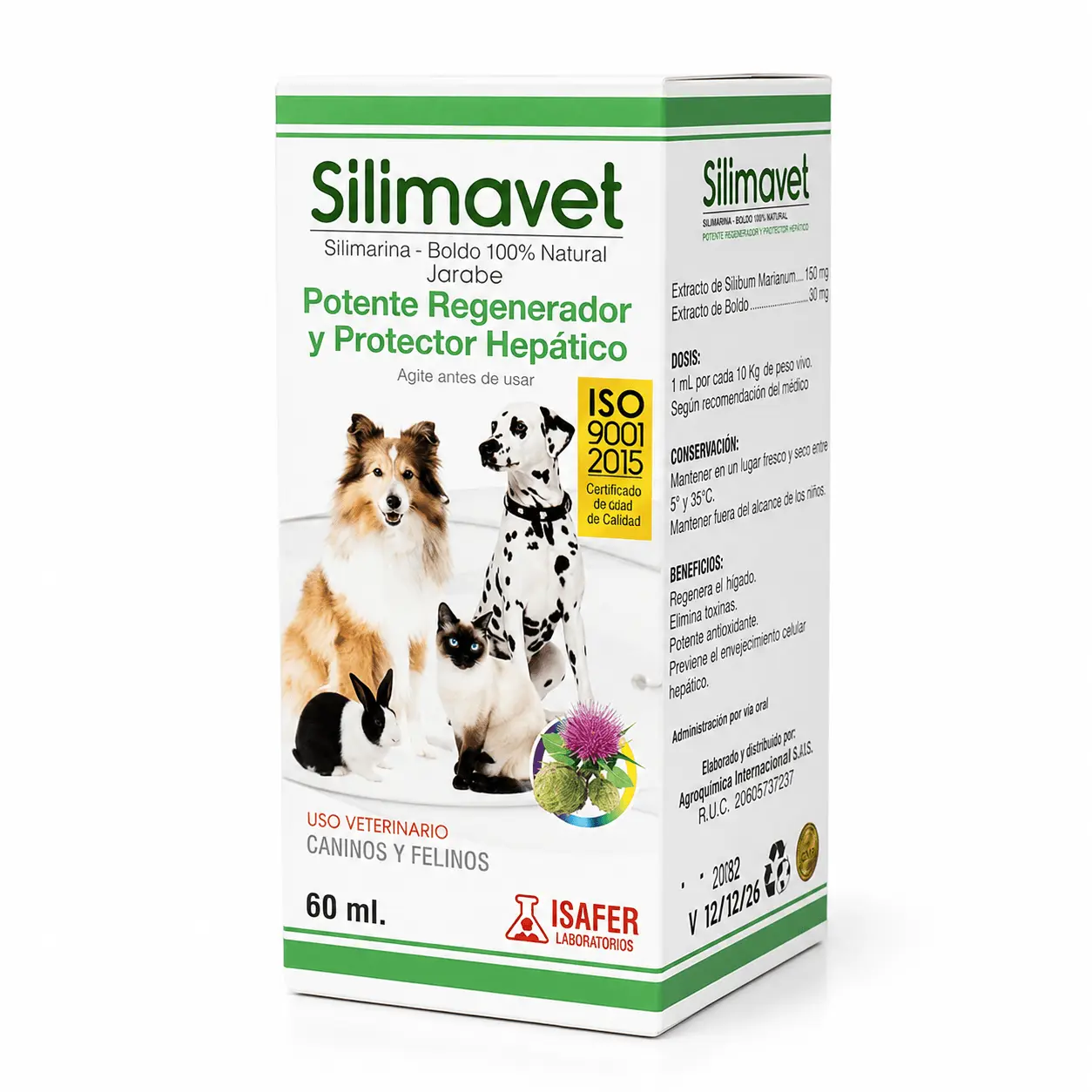 Silimavet con boldo en jarabe para perros y gatos