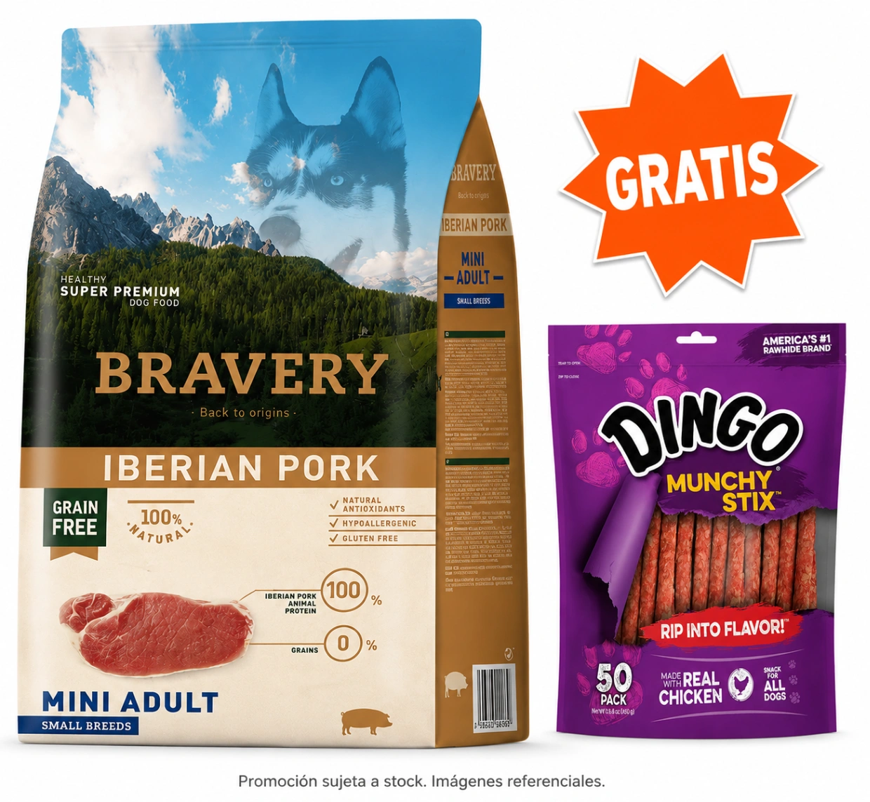 Bravery Mini Adulto Cerdo Ibérico 2 kg