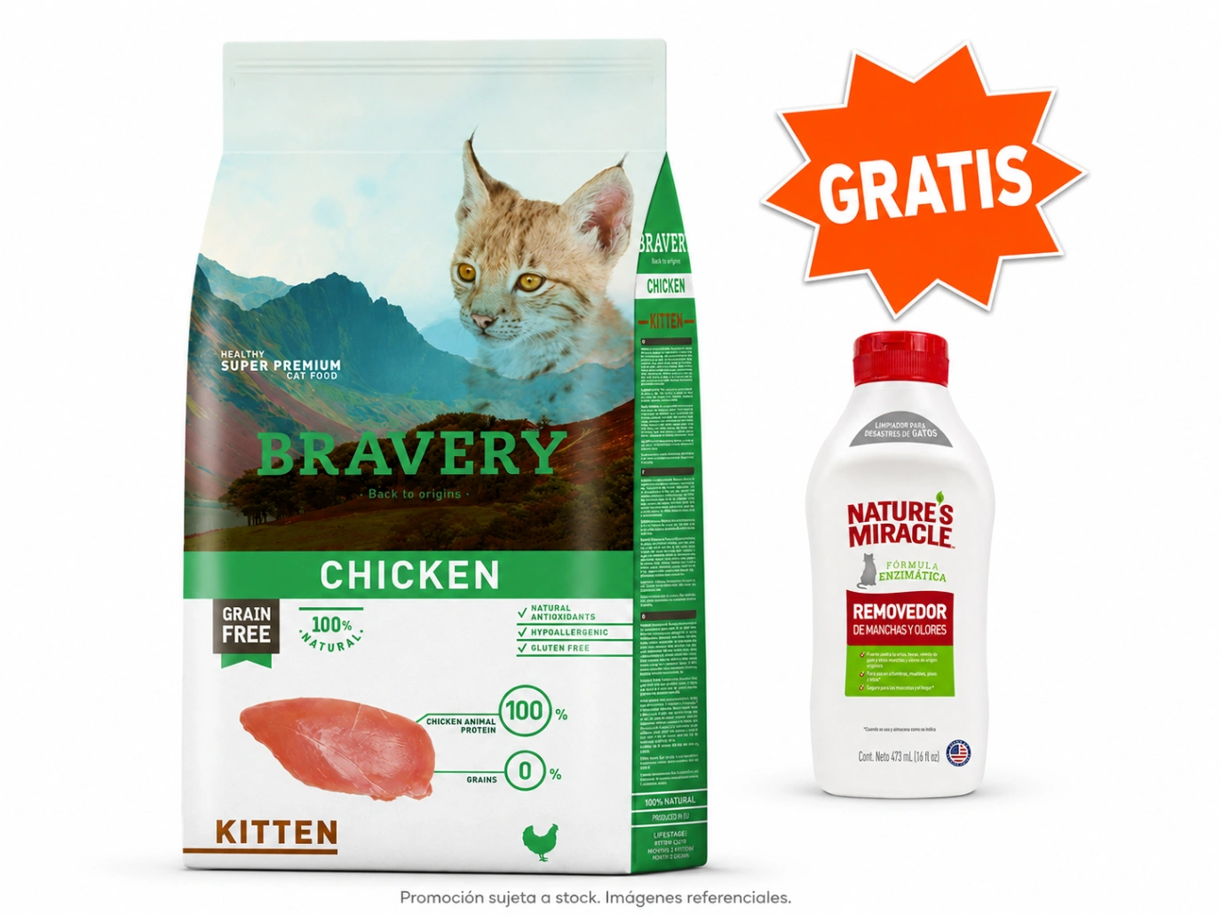 Bravery Gatito Pollo Grain Free 2 kg