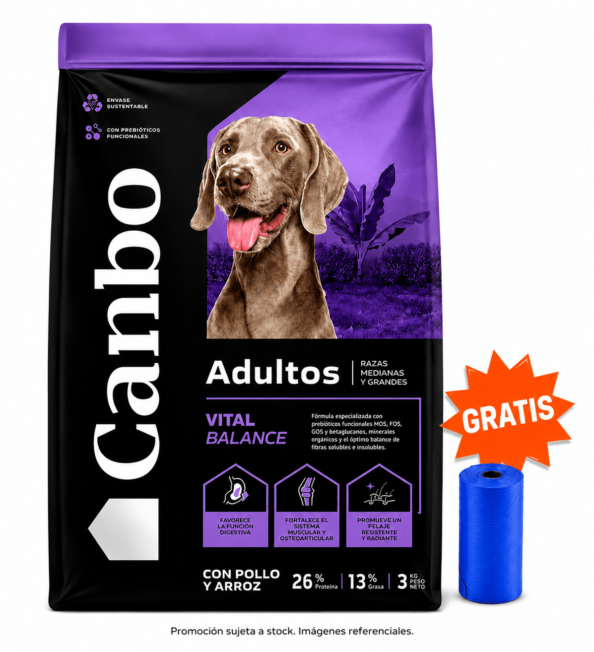 Canbo Adulto Razas Medianas y Grandes Pollo 3 kg