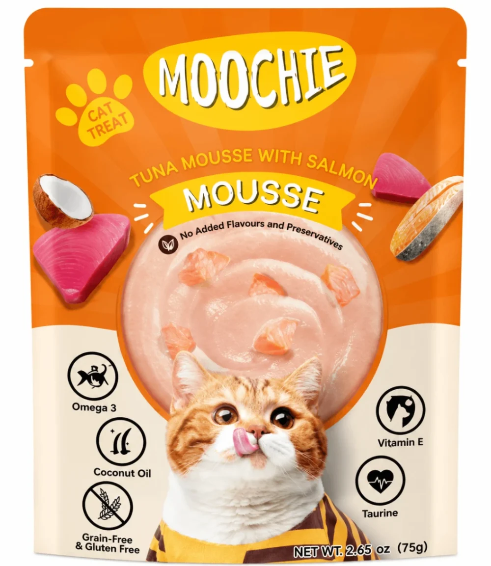 Moochie Mousse Atún con Salmón 70 g