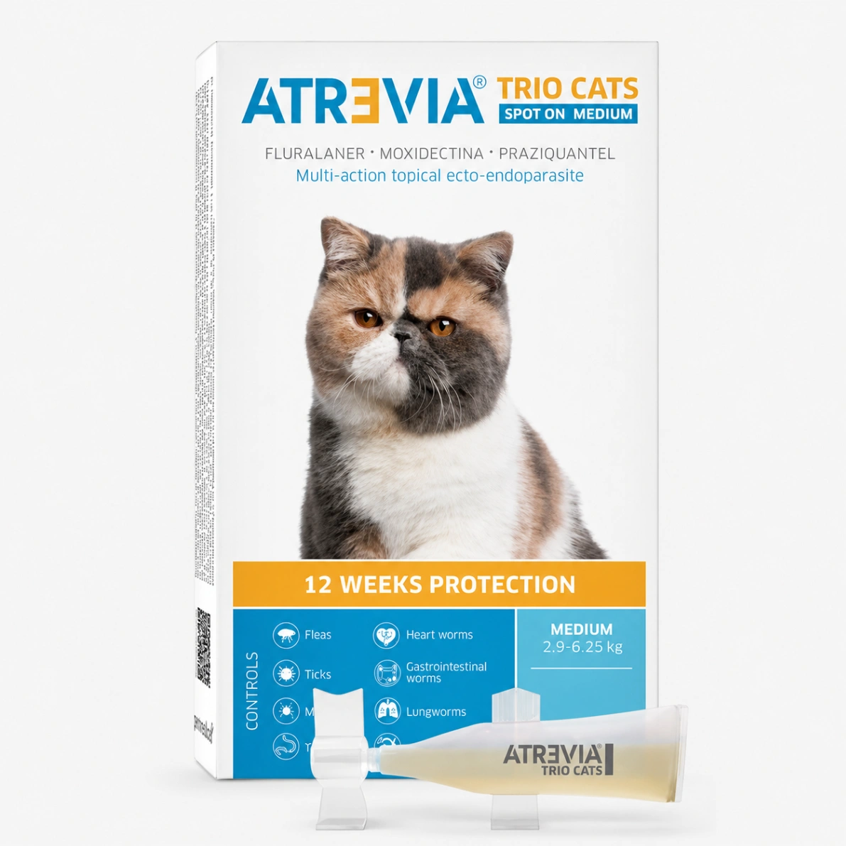 Atrevia Trio Cats 2.9 a 6.25 kg x 1 Tableta