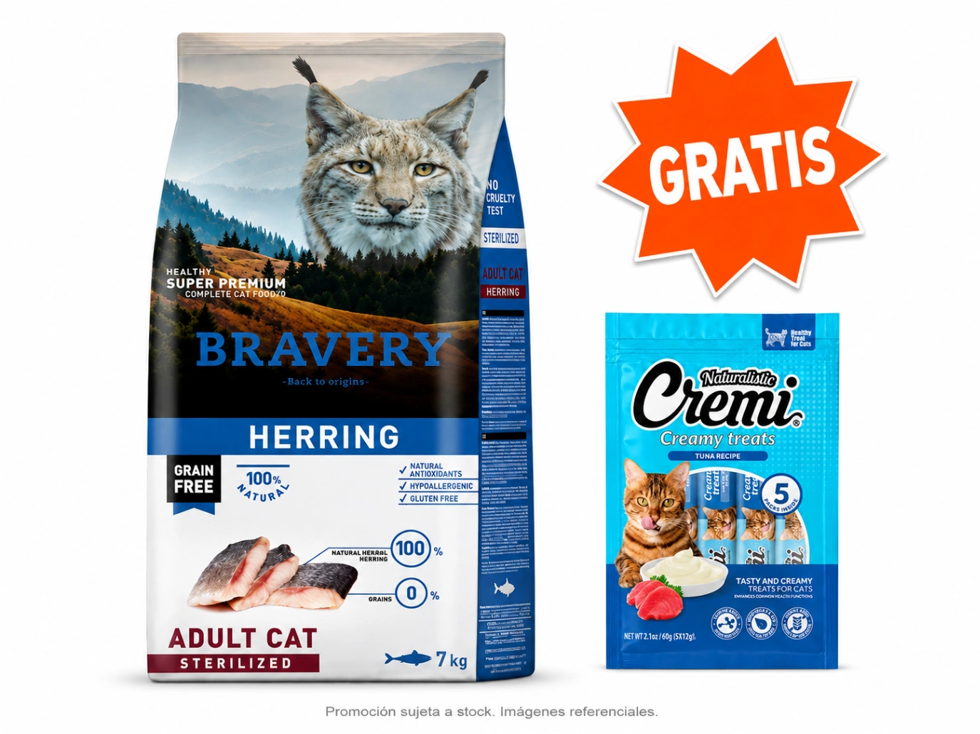 Bravery Gato Adulto Esterilizado Arenque 7 kg