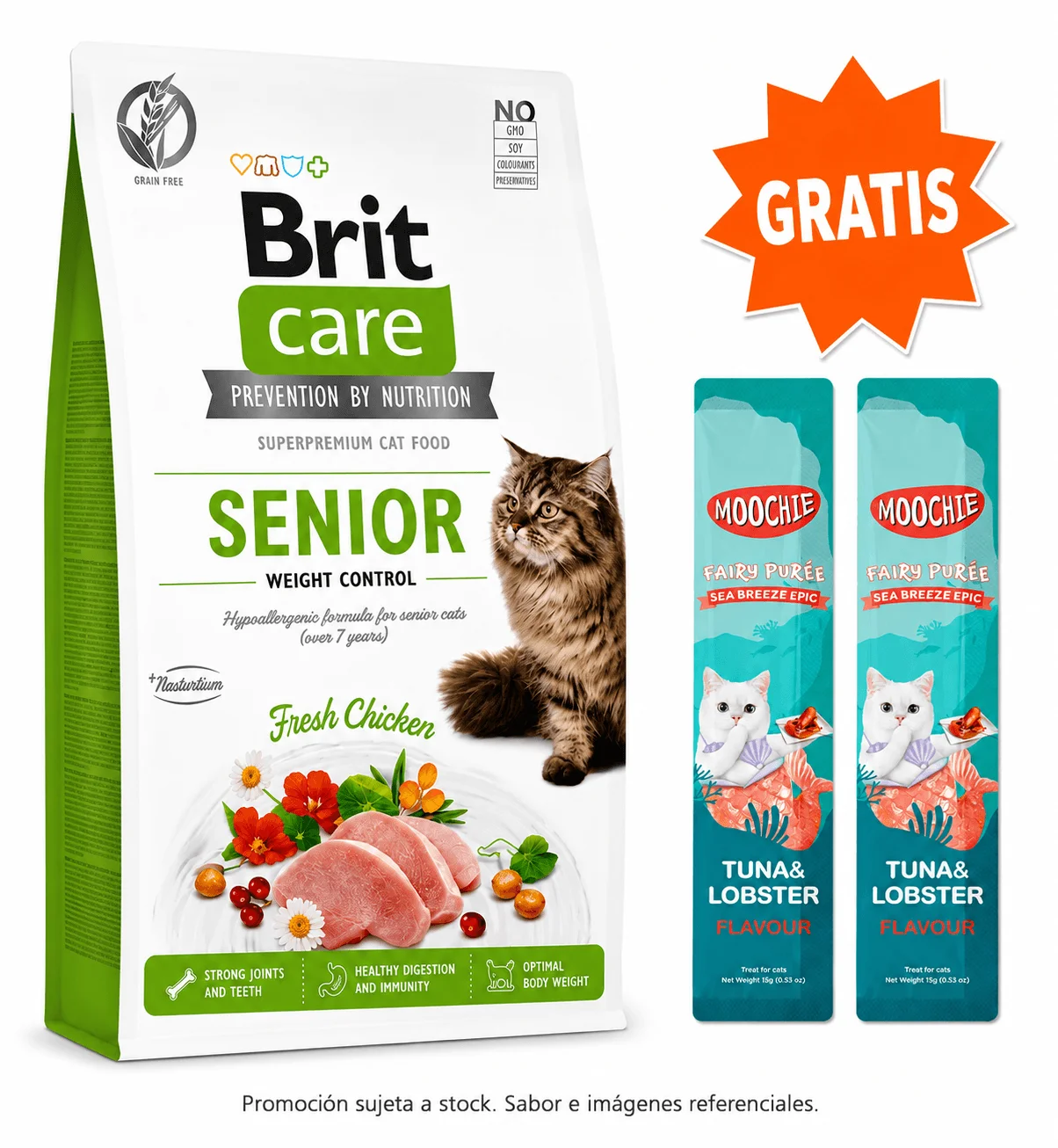 Brit Care Cat Senior Control de Peso 2 kg