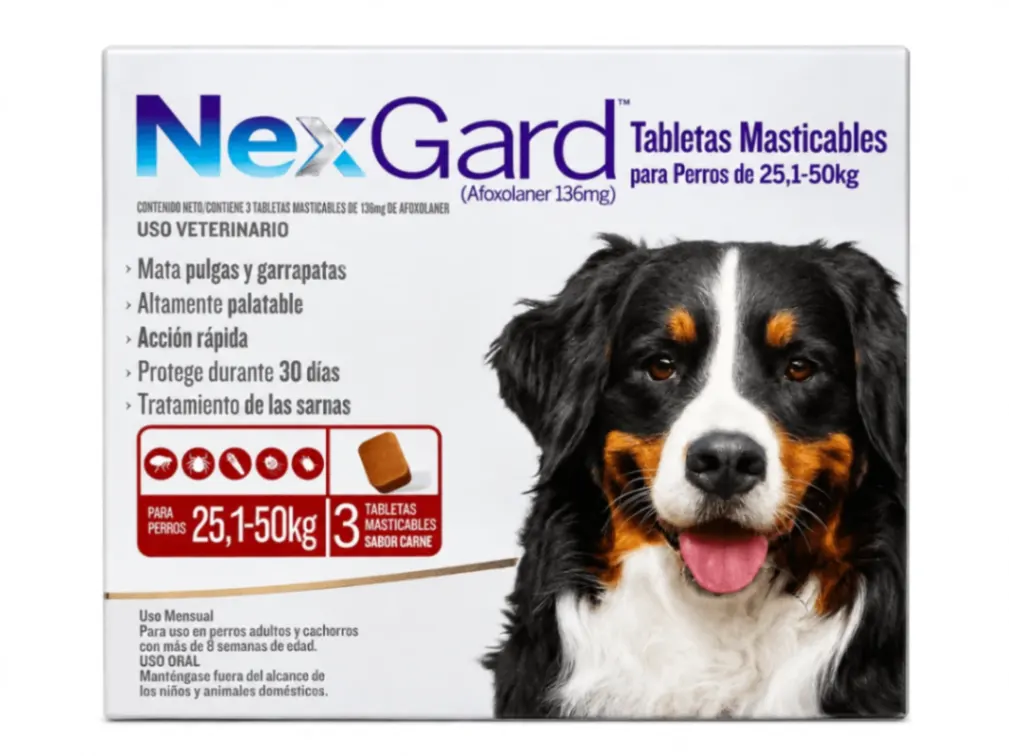 Boehringer NexGard XL 136 mg x 3 Tabletas
