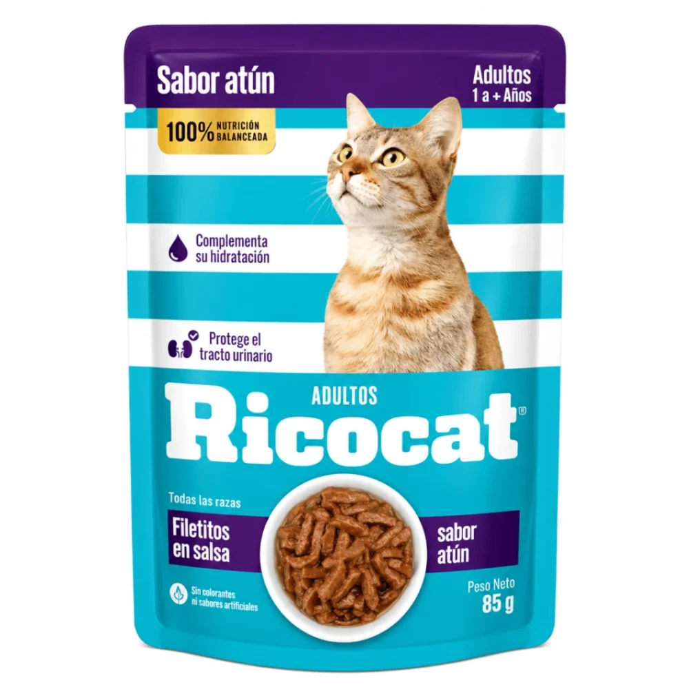 Ricocat Filetitos Sabor Atún Adultos 85 g