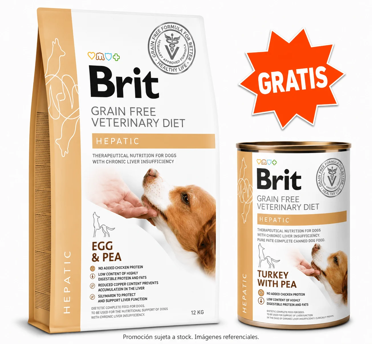 Brit Hepatic Huevo y Arveja 12 kg para Perros