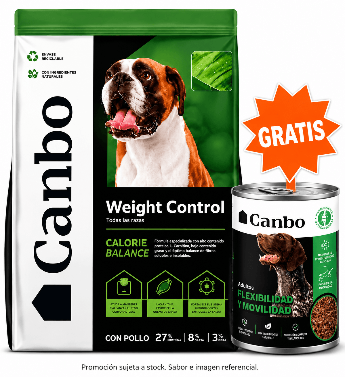 Canbo Control de Peso para Perro Pollo 15 kg