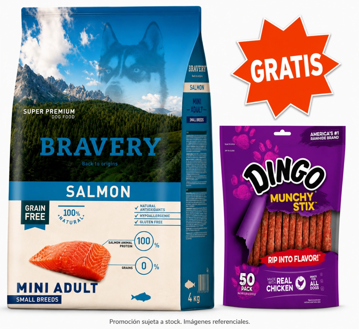 Bravery Mini Adulto Salmón 7 kg