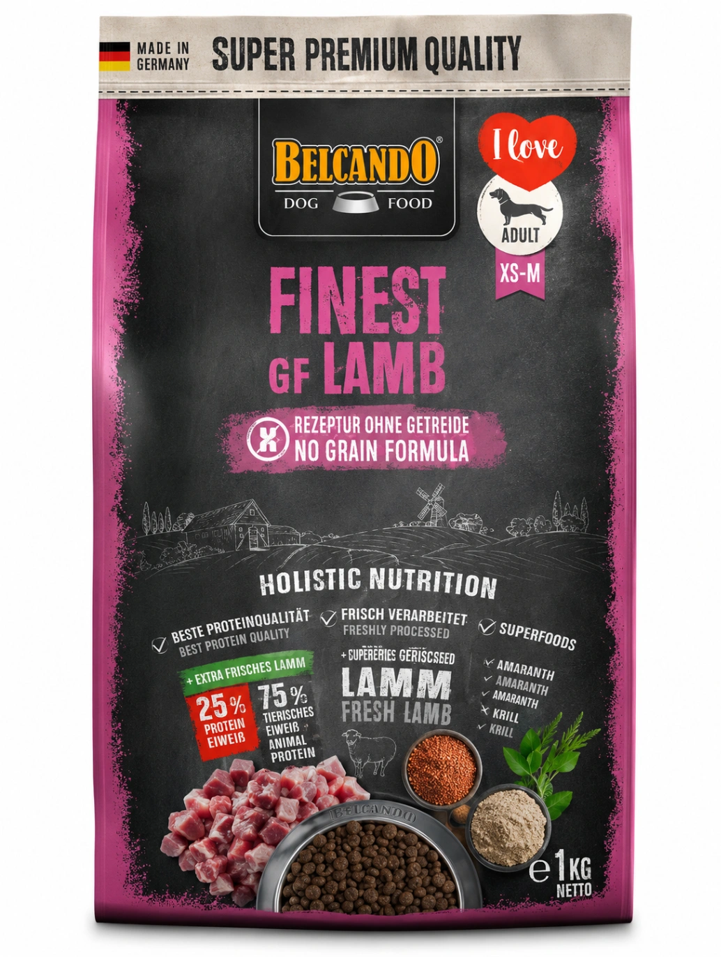 Belcando Finest of Lamb Adult XS-M 4 kg