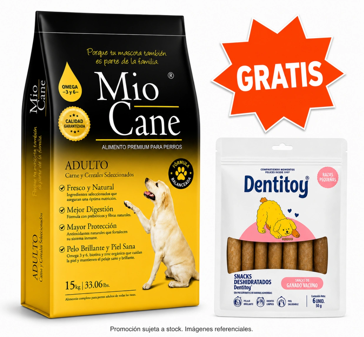 Mio Cane Premium Adulto Carne y Cereales 15 kg