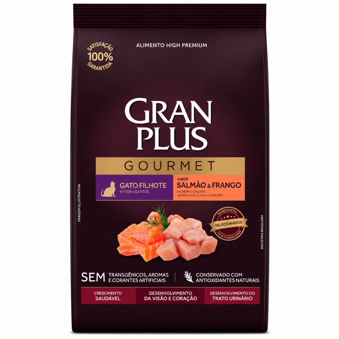 Gran Plus Gourmet Gato Cachorro Salmón y Pollo 3 kg