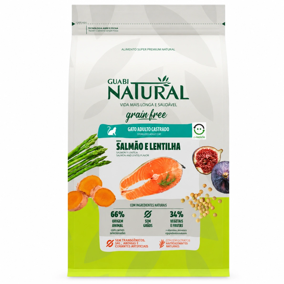Guabi Grain Free Gato Castrado Salmón y Lenteja 1.5 kg