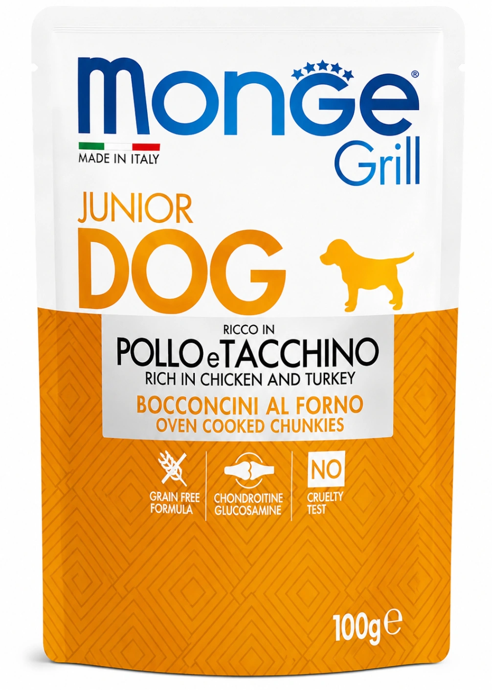 Monge Grill Perro Cachorro Pollo y Pavo 100 g