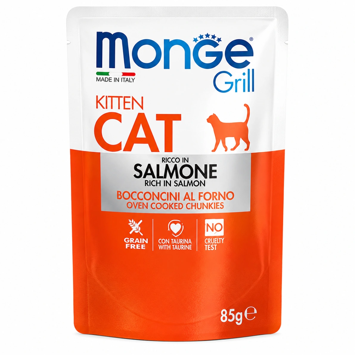 Monge Grill Gato Kitten Salmón 85 g
