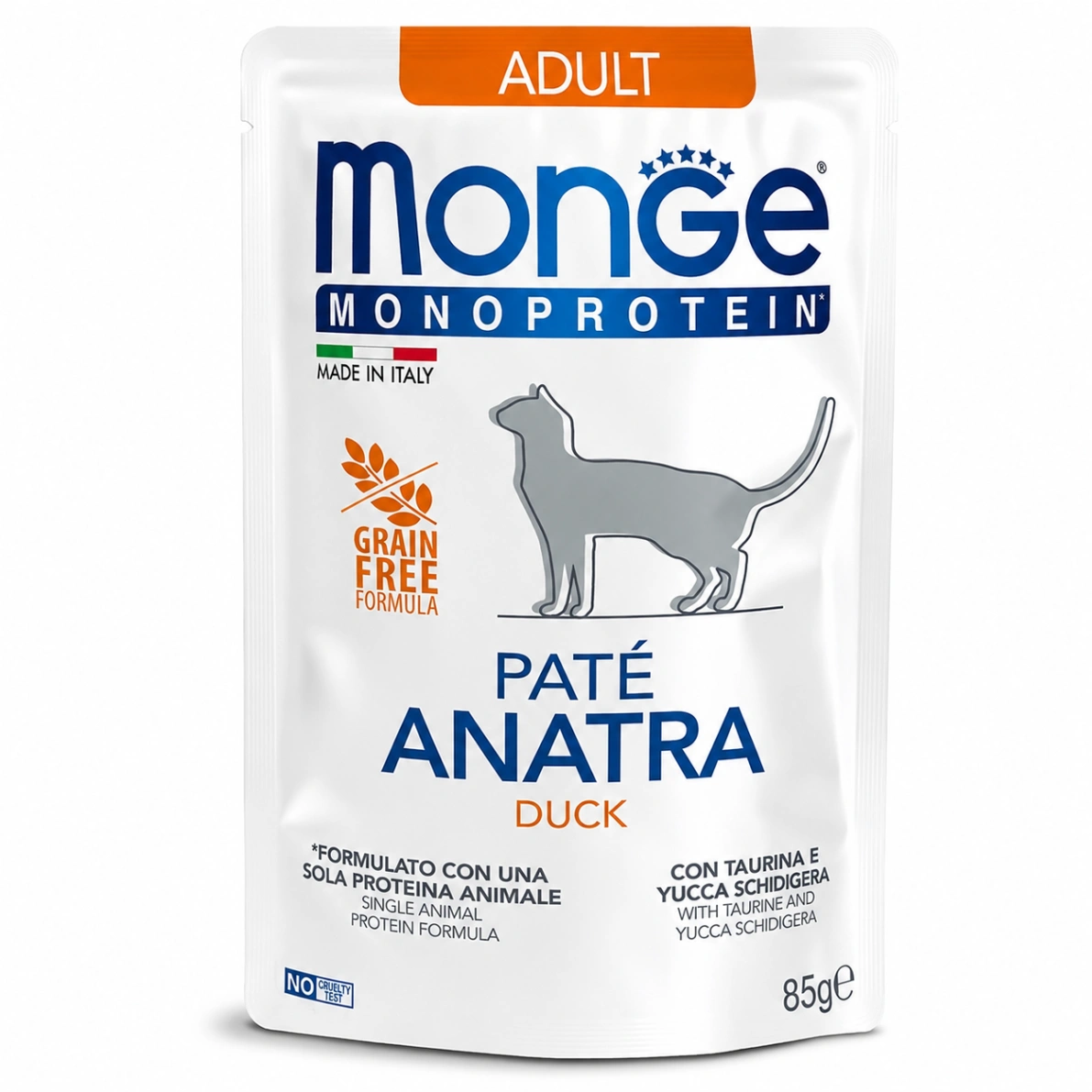 Monge Monoprotein Gato Adulto Pato Paté 85 g