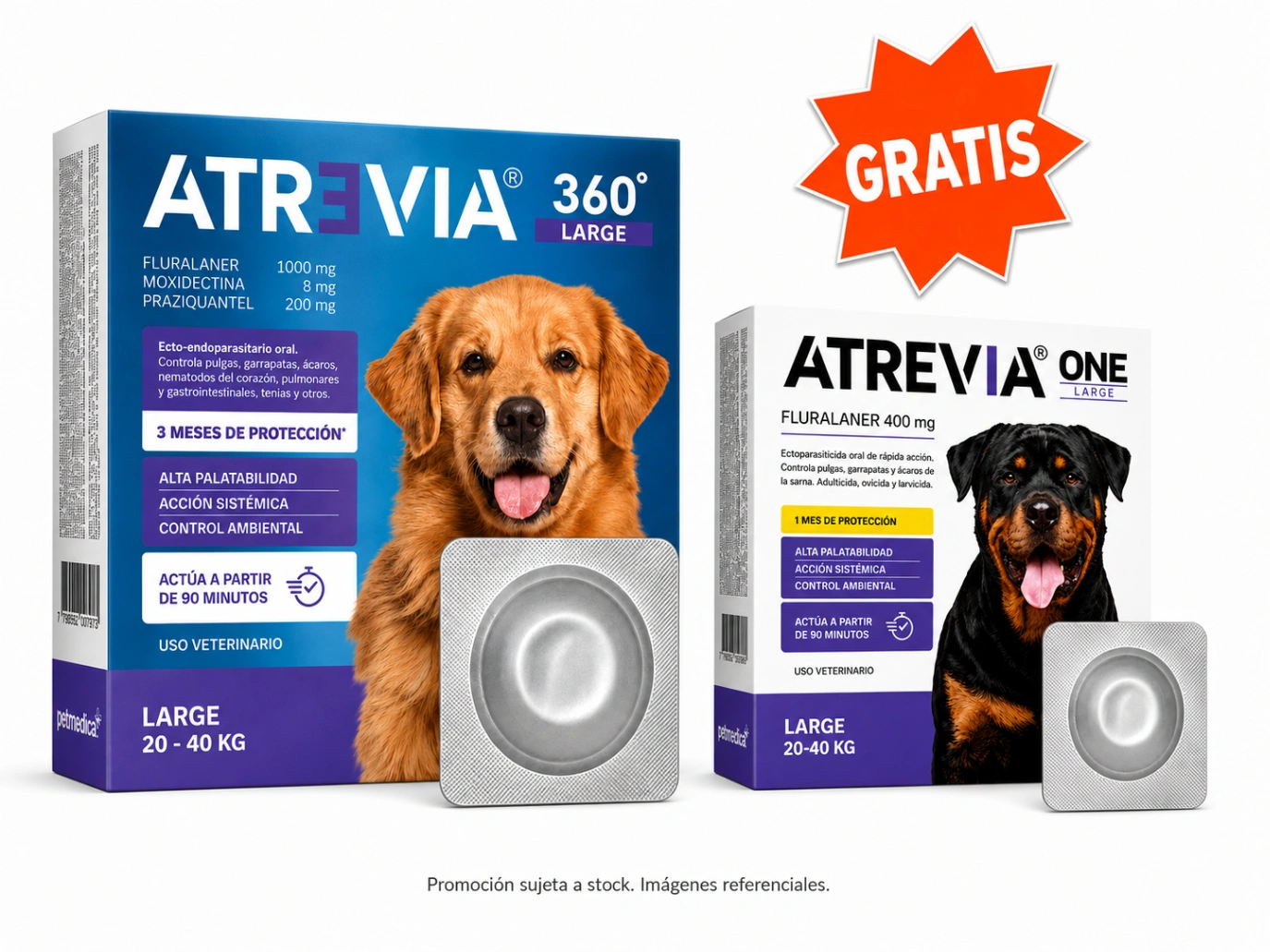 Atrevia 360 Large Dog 20 a 40 kg x 1 Tableta