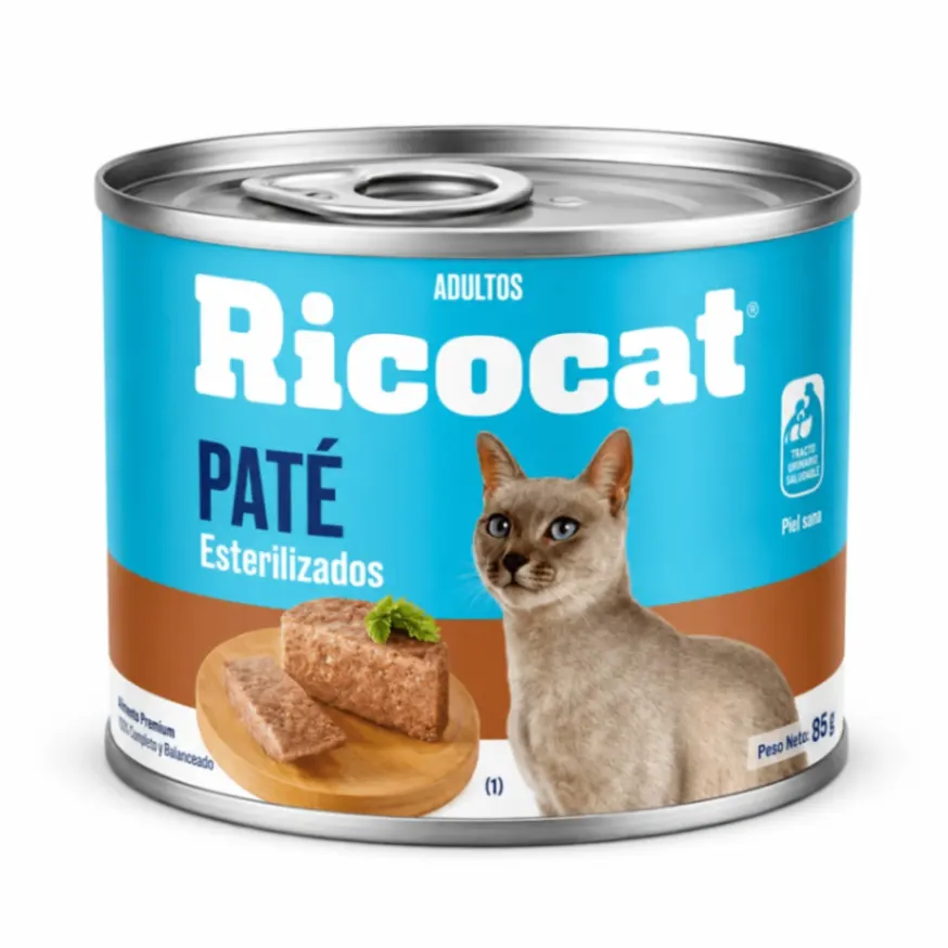 Ricocat Esterilizado Paté Lata 180 g