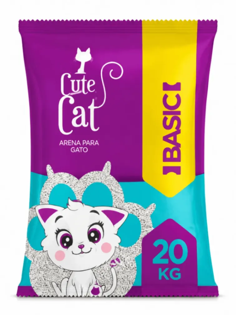 Cute Cat Basic Arena Perlada 20 kg